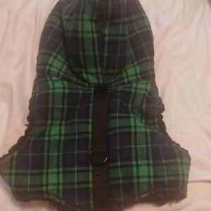 Plaid Green and Blue Pet Jacket